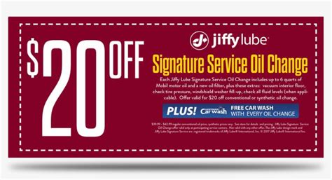 And, we vacuum the interior. . Jiffy lube coupon for oil change